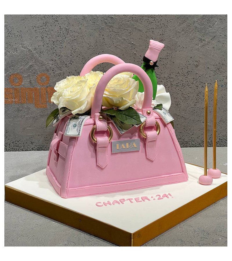 çantalı dolarlı doğum günü pastası