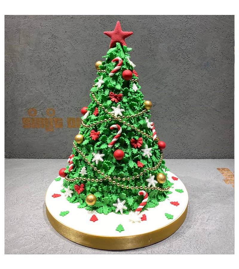 noel yılbaşı ağacı konsepti yaş pasta online sipariş