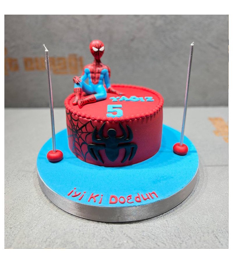 spiderman doğum günü pastası konsepti online sipariş