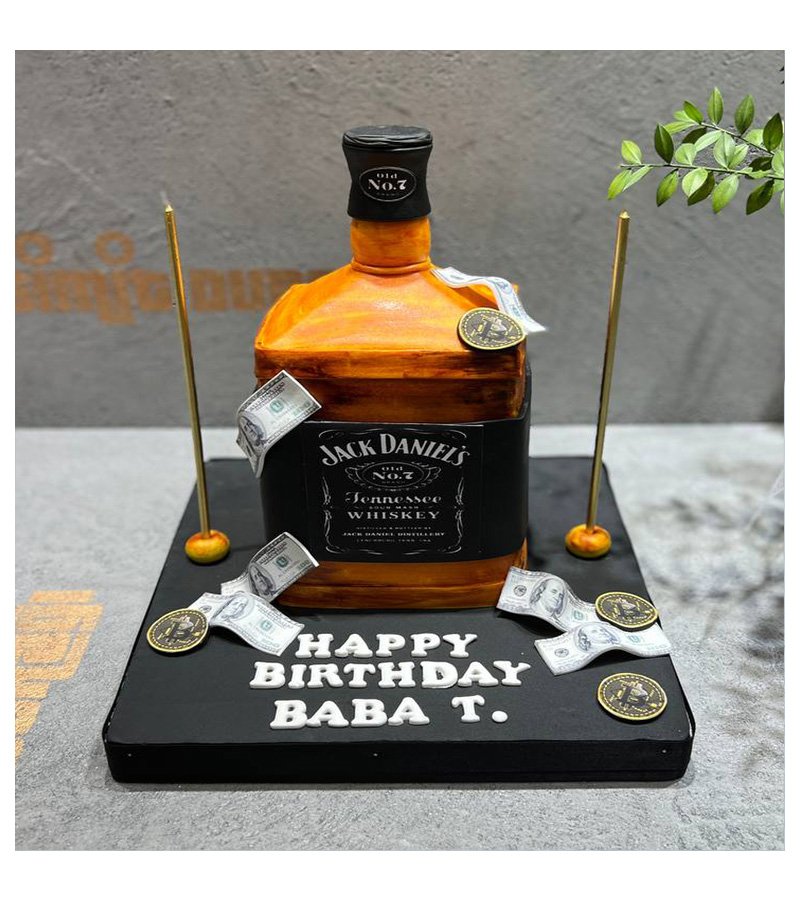 viskili doğum günü pastası