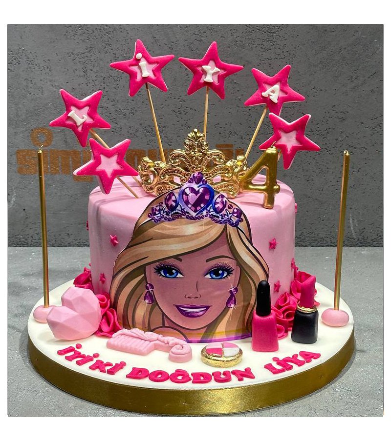Barbie Prenses Pastası Barbie Prenses Pastası
